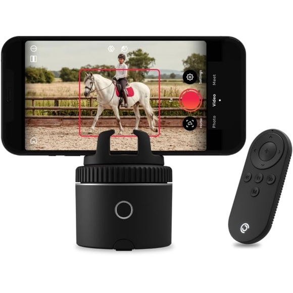 Pivo Pod Silver Auto Tracking Face Body Horse Phone Holder 360° Rotation - Picture 4 of 14